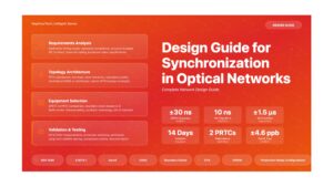 Design Guide for Synchronization in Optical Networks
