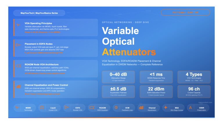 Variable Optical Attenuators (VOAs) in DWDM Systems