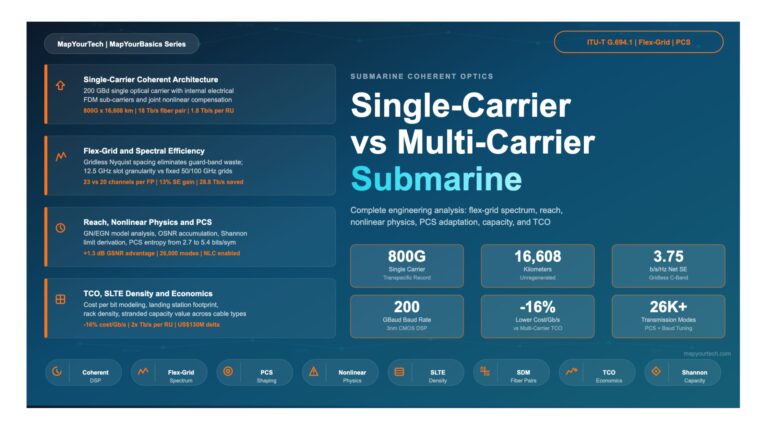 Single-Carrier vs Multi-Carrier Coherent Transmission