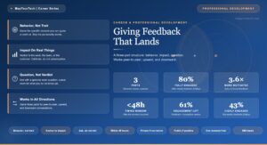 Giving Feedback That Lands: An Engineer’s Framework