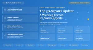 The 30-Second Update: A Working Format for Status Reports