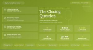 The Closing Question: How to Land the Last Five Minutes