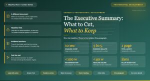 The Executive Summary: What to Cut, What to Keep