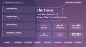 The Pause: How Two Seconds of Silence Can Save an Interview