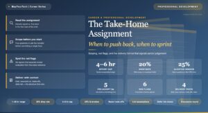The Take-Home Assignment: When to Push Back and When to Sprint