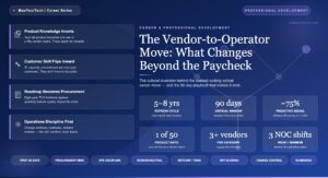 The Vendor-to-Operator Move: What Changes Beyond the Paycheck