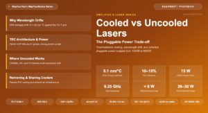 Cooled vs Uncooled Lasers: The Pluggable Power Trade-off