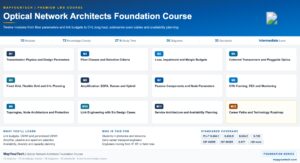 Optical Network Architects Foundation Course