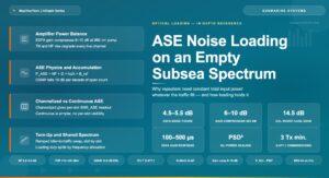 ASE Noise Loading on an Empty Subsea Spectrum