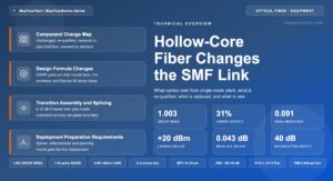 Hollow-Core-Fiber-Driven Changes to the Current SMF Link