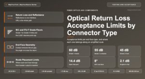 Optical Return Loss Acceptance Limits by Connector Type