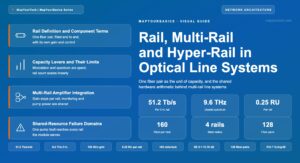 Rail, Multi-Rail and Hyper-Rail in Optical Line Systems