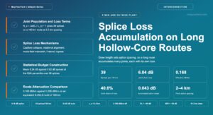 Splice Loss Accumulation on Long Hollow-Core Routes