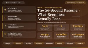 The 20-Second Resume:What Recruiters Actually Read
