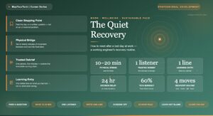 The Quiet Recovery: How to Reset After a Bad Day at Work