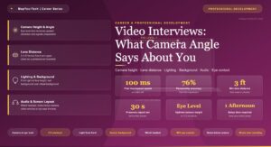 Video Interviews: What Camera Angle Says About You